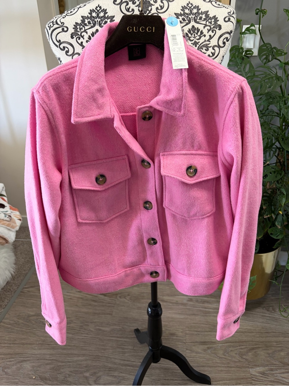 NOBO - “New” Pink Button-Front Pocket Jacket